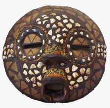 An African tribal mask. Sourced from ba-bamail.com